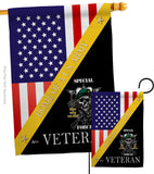 Home of Arny Special Forces - Military Americana Vertical Impressions Decorative Flags HG140893 Made In USA