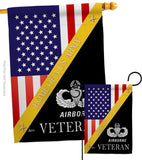 Home of Airborne - Military Americana Vertical Impressions Decorative Flags HG140900 Made In USA