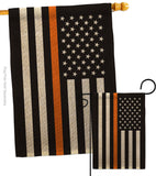 US Thin Orange Line - Military Americana Vertical Impressions Decorative Flags HG140911 Made In USA