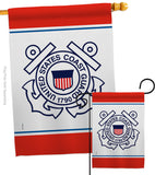 US Coast Guard - Military Americana Vertical Impressions Decorative Flags HG170032 Made In USA