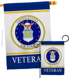 Air Force Veteran - Military Americana Vertical Impressions Decorative Flags HG170044 Made In USA