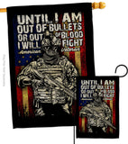 Out Of Bullets - Military Americana Vertical Impressions Decorative Flags HG183070 Made In USA