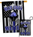 Blue Lives Matter - Military Americana Vertical Impressions Decorative Flags HG192286 Made In USA