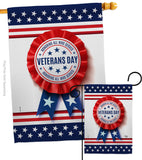 Veterans Day - Military Americana Vertical Impressions Decorative Flags HG192329 Made In USA