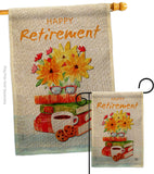 Retirement Activites - Military Americana Vertical Impressions Decorative Flags HG192651 Made In USA
