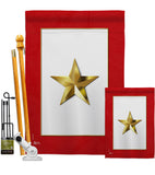 Gold Star - Military Americana Vertical Impressions Decorative Flags HG141082 Made In USA