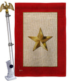 Gold Star - Military Americana Vertical Impressions Decorative Flags HG141082 Made In USA