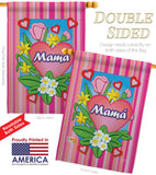 Mamá - Mother's Day Summer Vertical Impressions Decorative Flags HG120029 Made In USA