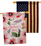 Pink Floral Mother - Mothers Day Summer Vertical Impressions Decorative Flags HG120075 Made In USA