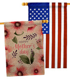 Pink Floral Mother - Mothers Day Summer Vertical Impressions Decorative Flags HG120075 Made In USA