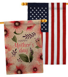 Pink Floral Mother - Mothers Day Summer Vertical Impressions Decorative Flags HG120075 Made In USA