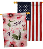 Pink Floral Mother - Mothers Day Summer Vertical Impressions Decorative Flags HG120075 Made In USA