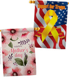 Pink Floral Mother - Mothers Day Summer Vertical Impressions Decorative Flags HG120075 Made In USA