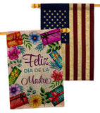 Feliz Dia De La Madre - Mothers Day Summer Vertical Impressions Decorative Flags HG120099 Made In USA