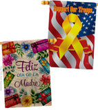 Feliz Dia De La Madre - Mothers Day Summer Vertical Impressions Decorative Flags HG120099 Made In USA