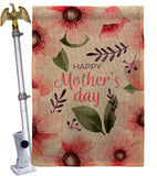 Pink Floral Mother - Mothers Day Summer Vertical Impressions Decorative Flags HG120075 Made In USA