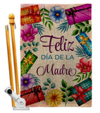 Feliz Dia De La Madre - Mothers Day Summer Vertical Impressions Decorative Flags HG120099 Made In USA