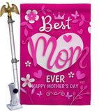 Best Mom Ever - Mothers Day Summer Vertical Impressions Decorative Flags HG130372 Made In USA