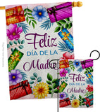 Feliz Dia De La Madre - Mothers Day Summer Vertical Impressions Decorative Flags HG120099 Made In USA