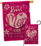 Best Mom Ever - Mothers Day Summer Vertical Impressions Decorative Flags HG130372 Made In USA