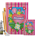 Mamá - Mother's Day Summer Vertical Impressions Decorative Flags HG115078S Made In USA