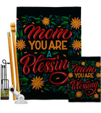 Mom You Are Blessing - Mother's Day Summer Vertical Impressions Decorative Flags HG115174 Made In USA