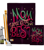 Mom Are Best - Mother's Day Summer Vertical Impressions Decorative Flags HG137182 Made In USA