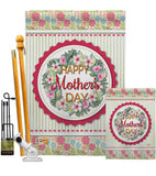 Sweet Mother's Day - Mother's Day Summer Vertical Impressions Decorative Flags HG192057 Made In USA