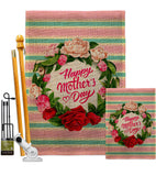 Roses Mother Day - Mother's Day Summer Vertical Impressions Decorative Flags HG192518 Made In USA