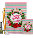 Roses Mother Day - Mother's Day Summer Vertical Impressions Decorative Flags HG192518 Made In USA