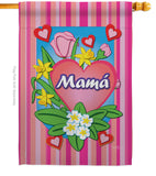 Mamá - Mother's Day Summer Vertical Impressions Decorative Flags HG115078S Made In USA