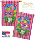 Mom - Mother's Day Summer Vertical Impressions Decorative Flags HG115078 Made In USA