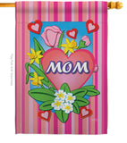 Mom - Mother's Day Summer Vertical Impressions Decorative Flags HG115078 Made In USA