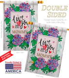 Love You Lots Mommy - Mother's Day Summer Vertical Impressions Decorative Flags HG115118 Made In USA