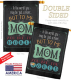 The World Mom - Mother's Day Summer Vertical Impressions Decorative Flags HG115122 Made In USA