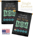 The World Mom - Mother's Day Summer Vertical Impressions Decorative Flags HG115122 Made In USA