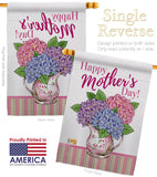 Mother Day Hydrangeas - Mother's Day Summer Vertical Impressions Decorative Flags HG115149 Made In USA