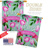 Happy Mother's Day - Mother's Day Summer Vertical Impressions Decorative Flags HG115173 Made In USA