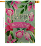 Happy Mother's Day - Mother's Day Summer Vertical Impressions Decorative Flags HG115173 Made In USA