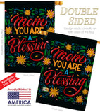 Mom You Are Blessing - Mother's Day Summer Vertical Impressions Decorative Flags HG115174 Made In USA