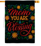 Mom You Are Blessing - Mother's Day Summer Vertical Impressions Decorative Flags HG115174 Made In USA