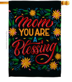 Mom You Are Blessing - Mother's Day Summer Vertical Impressions Decorative Flags HG115174 Made In USA