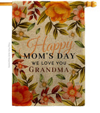 Love Mom & Grandma - Mother's Day Summer Vertical Impressions Decorative Flags HG115240 Made In USA