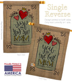 The Best Mom - Mother's Day Summer Vertical Impressions Decorative Flags HG137162 Made In USA