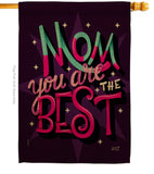 Mom Are Best - Mother's Day Summer Vertical Impressions Decorative Flags HG137182 Made In USA