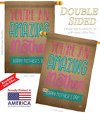 You're an Amazing Mother - Mother's Day Summer Vertical Impressions Decorative Flags HG191102 Made In USA