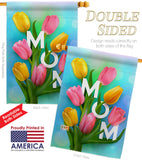 Happy Mom's Day - Mother's Day Summer Vertical Impressions Decorative Flags HG192367 Made In USA
