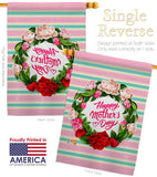 Roses Mother Day - Mother's Day Summer Vertical Impressions Decorative Flags HG192518 Made In USA