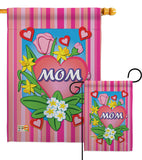 Mom - Mother's Day Summer Vertical Impressions Decorative Flags HG115078 Made In USA