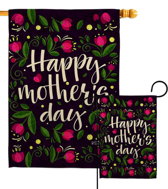 Special Mother Day - Mother's Day Summer Vertical Impressions Decorative Flags HG137363 Made In USA